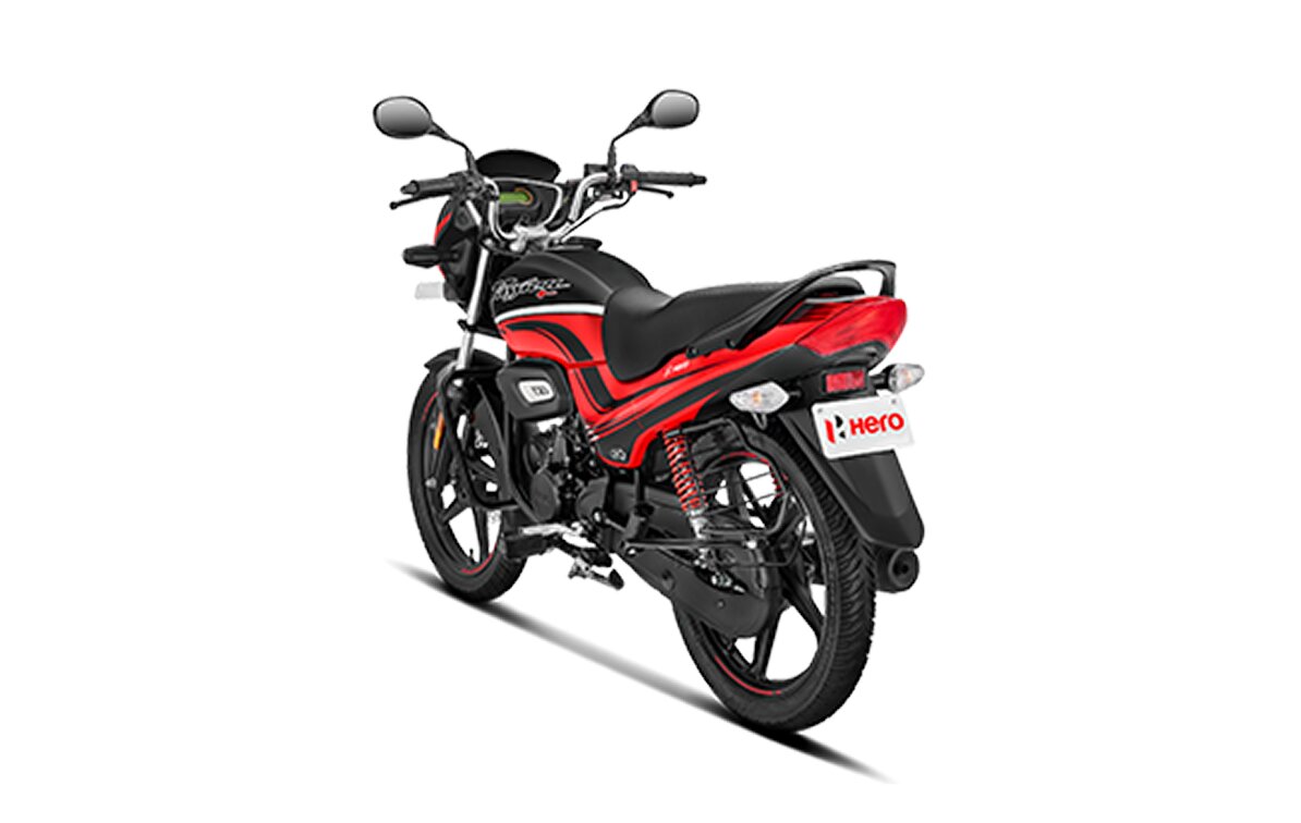 Hero Passion Plus Rear 3-Quater View