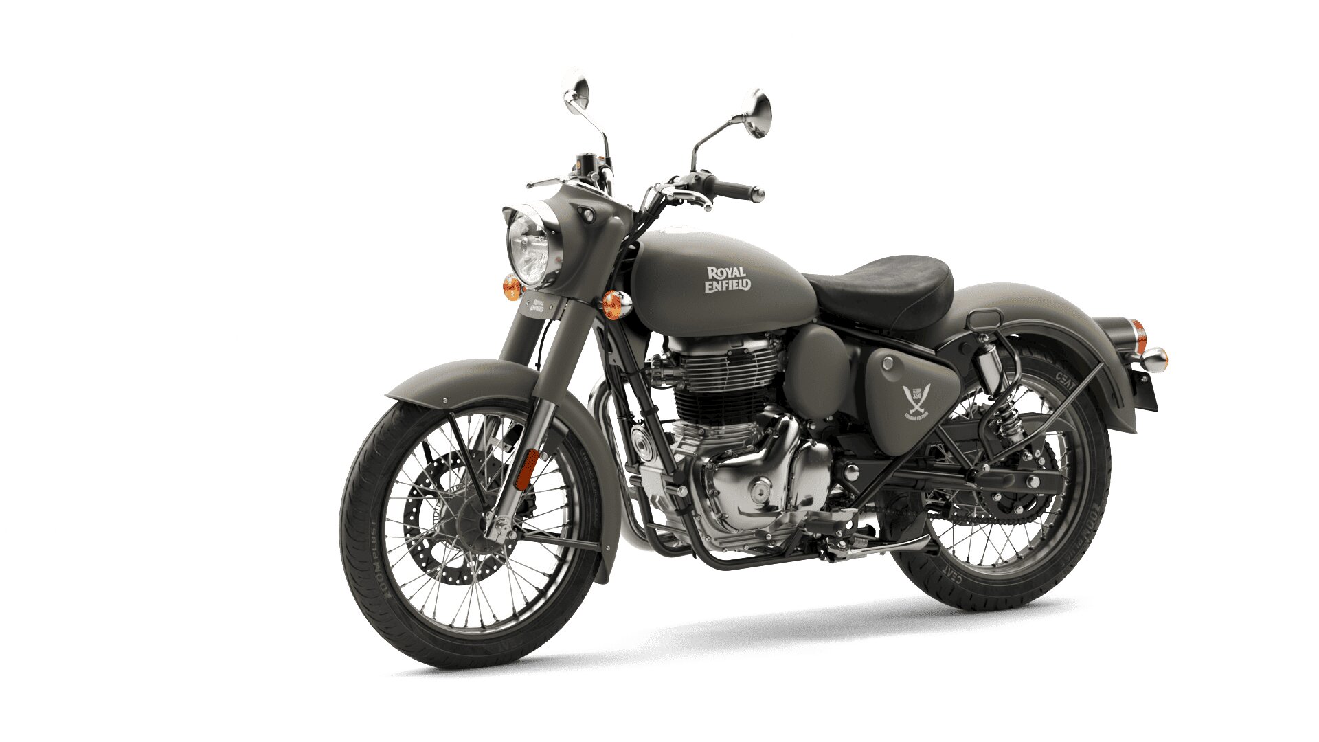 Royal Enfield Classic 350 Gorkha Edition Front 3-Quarter View