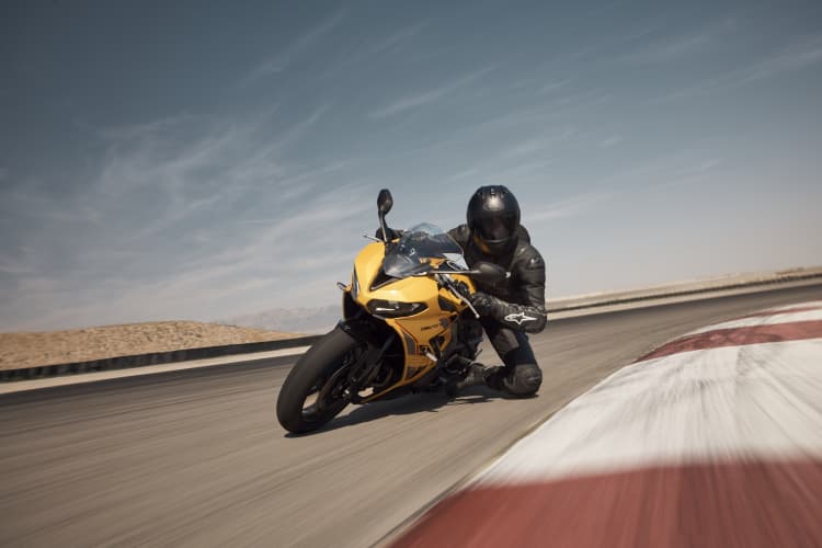 Triumph Daytona 660 Action Shot