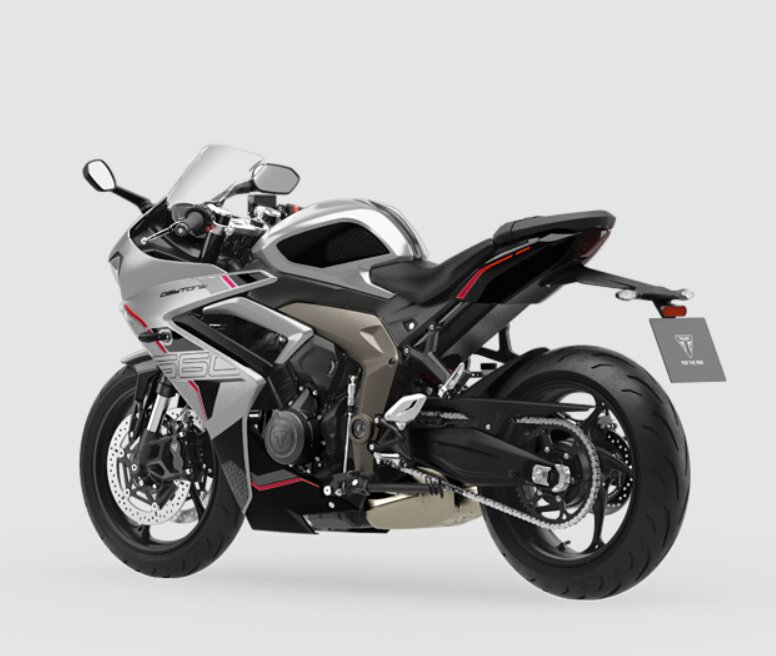 Triumph Daytona 660 Rear 3-Quarter View