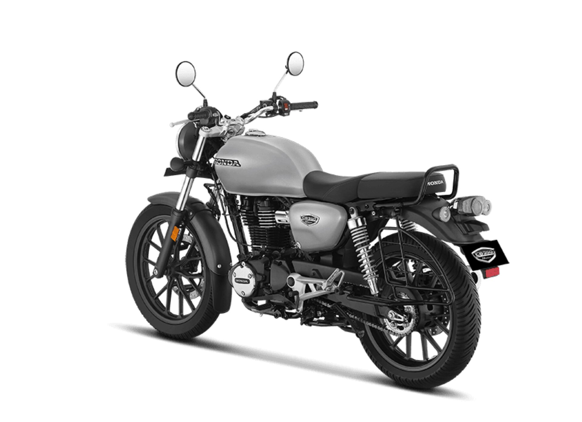 Honda Highness CB350 DLX Rear 3-Quarter View