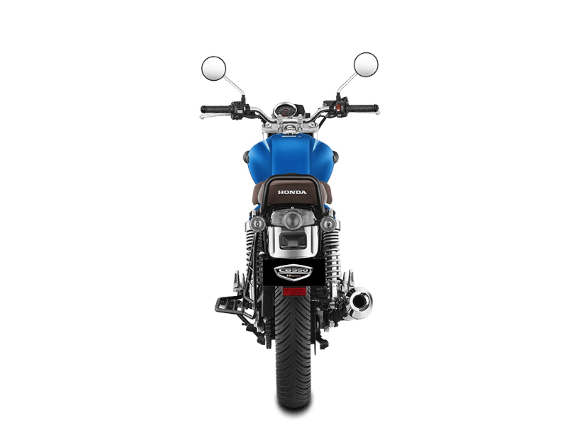 Honda Highness CB350 DLX PRO Chrome Rear View