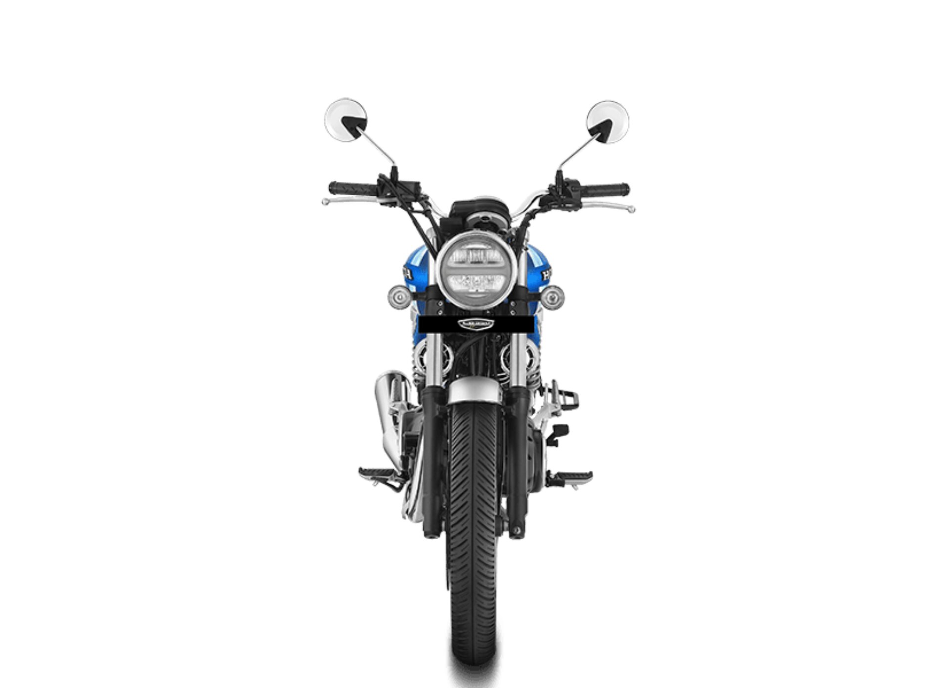 Honda Highness CB350 DLX PRO Chrome Front View