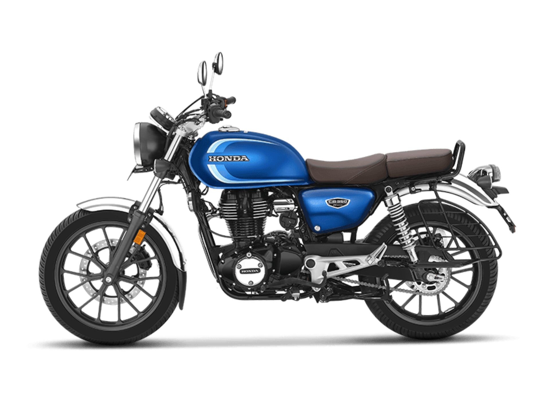 Honda Highness CB350 DLX PRO Chrome Side View