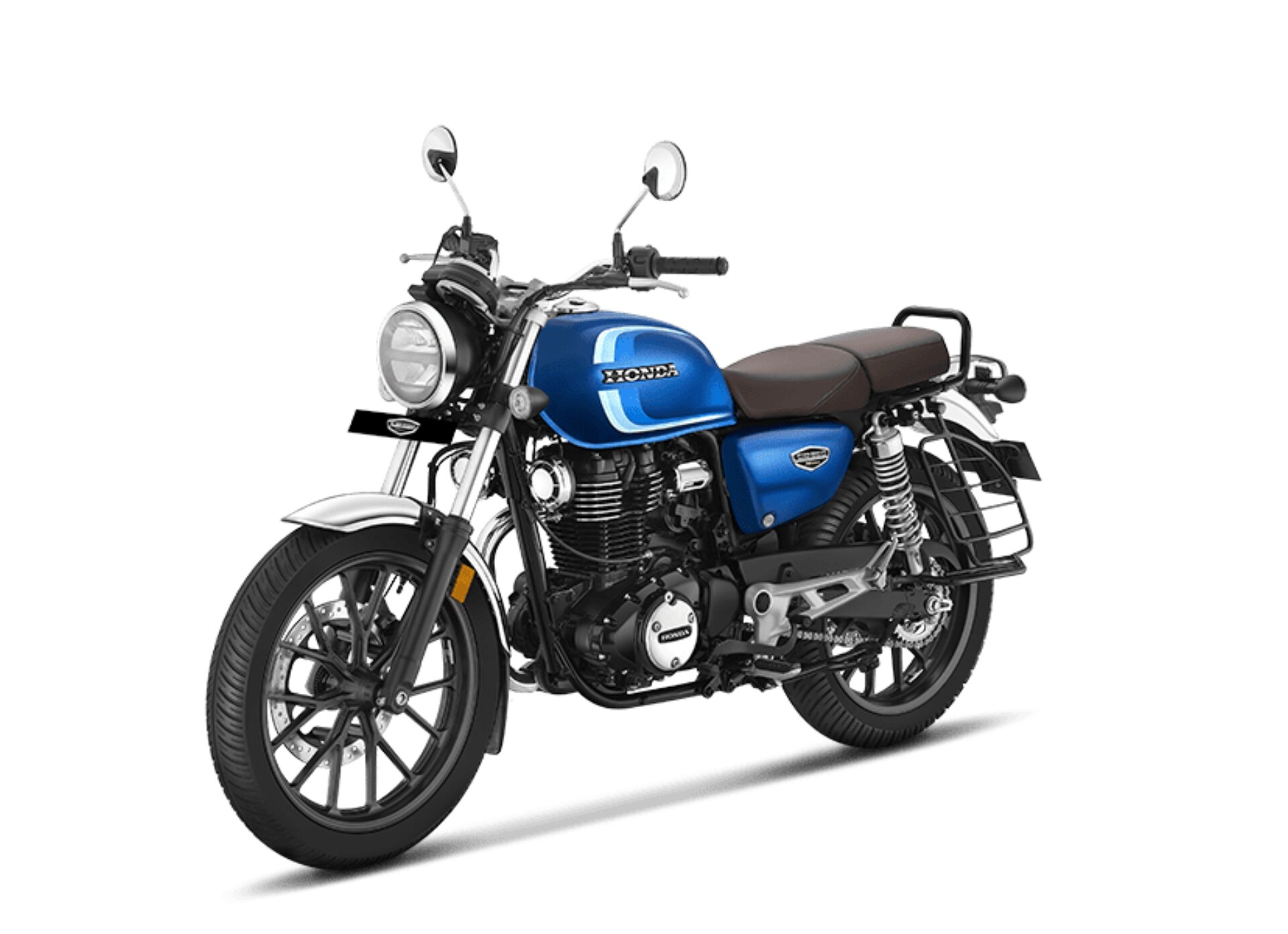 Honda Highness CB350 DLX PRO Chrome Front 3-Quarter View
