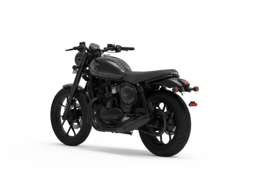 Jawa 42 All Stars Black Rear 3-Quarter View