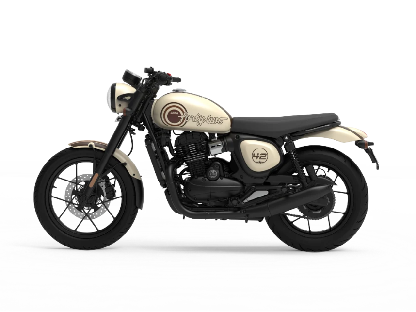Jawa 42 All Stars Ivory Side View