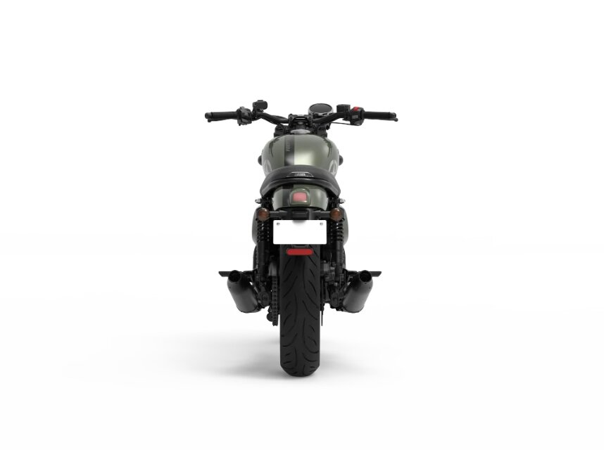 Jawa 42 All Stars Moss Grey Rear View