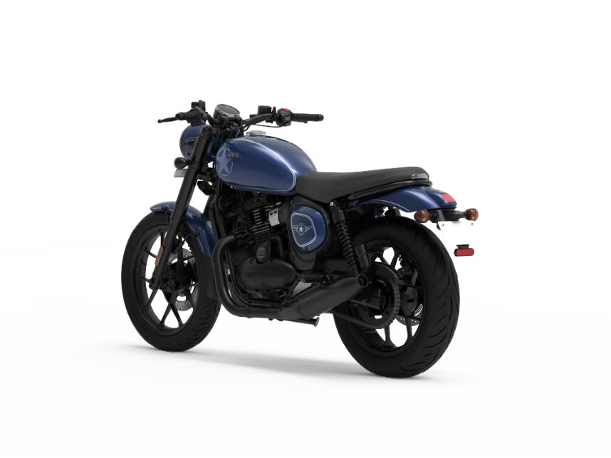 Jawa 42 All Stars Nebula Blue Rear 3-Quarter View