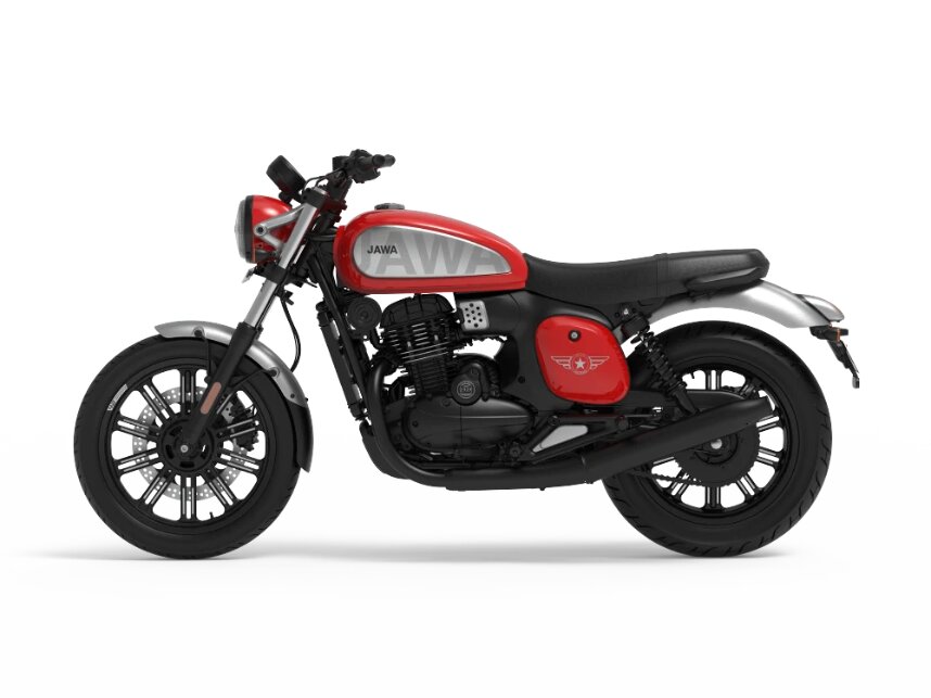 Jawa 42 FJ All Stars Red Silver Side View
