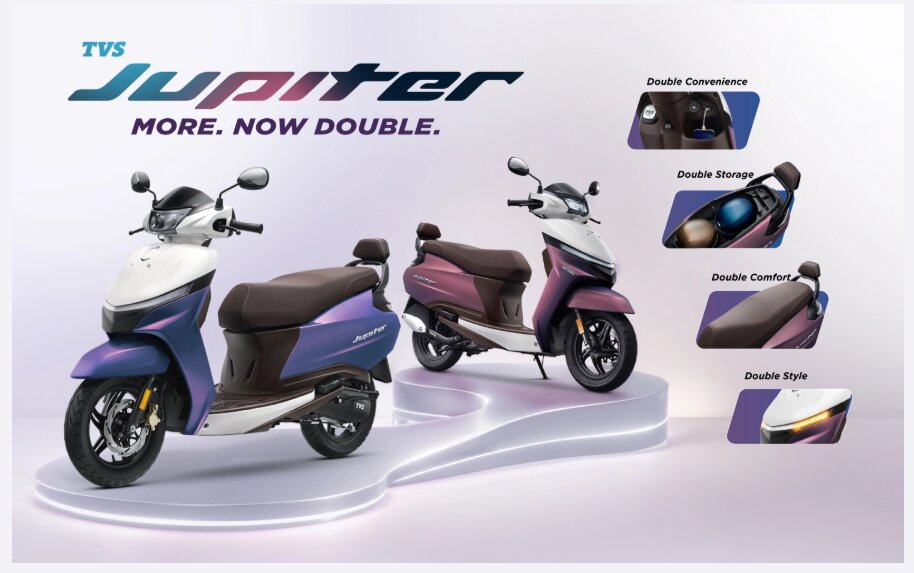 TVS Jupiter Spectral Dual Tone Features