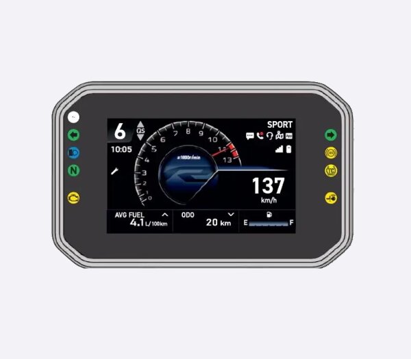 Yamaha YZF-R2 Quick Shifter 5-Inch Full-Colour TFT Display