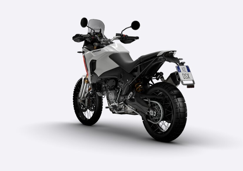 Ducati DesertX V2 Rear 3-Quarter View