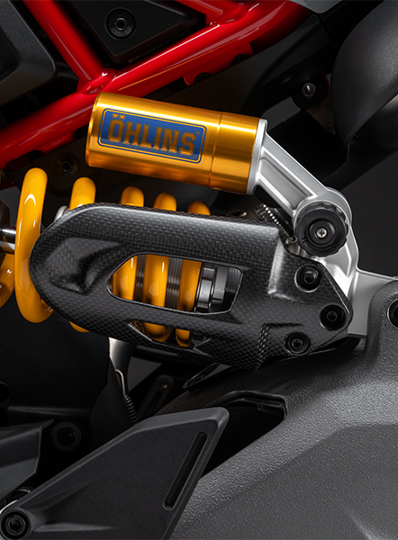 Ducati Hypermotard V2 Carbon cover for rear shock absorber