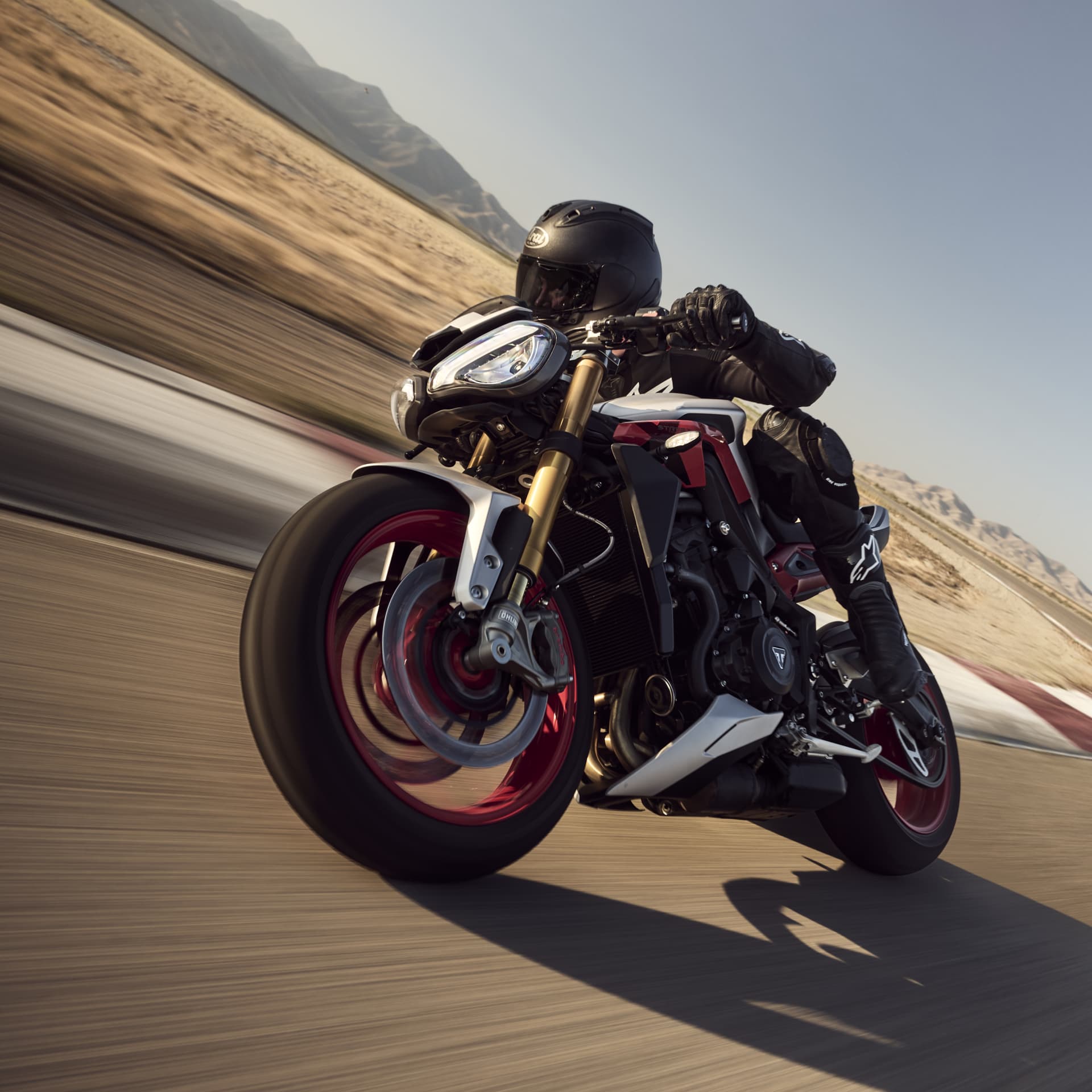 Triumph Street Triple 765 RX Action Shot