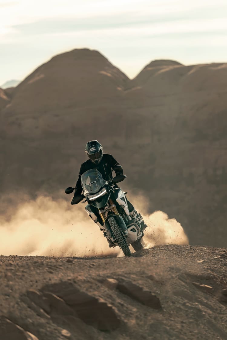 Triumph Tiger 900 Desert Edition Action Shot