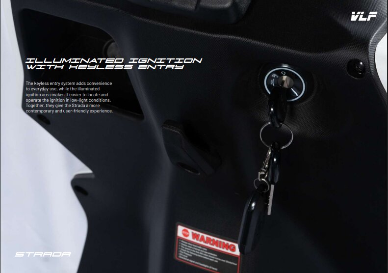 VLF Strada Illuminated Ignition with Keyless Entry