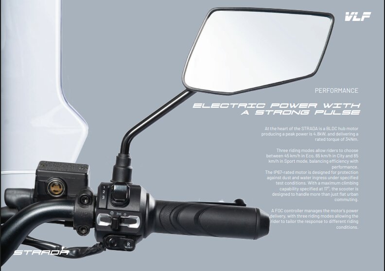 VLF Strada Handlebar Switch