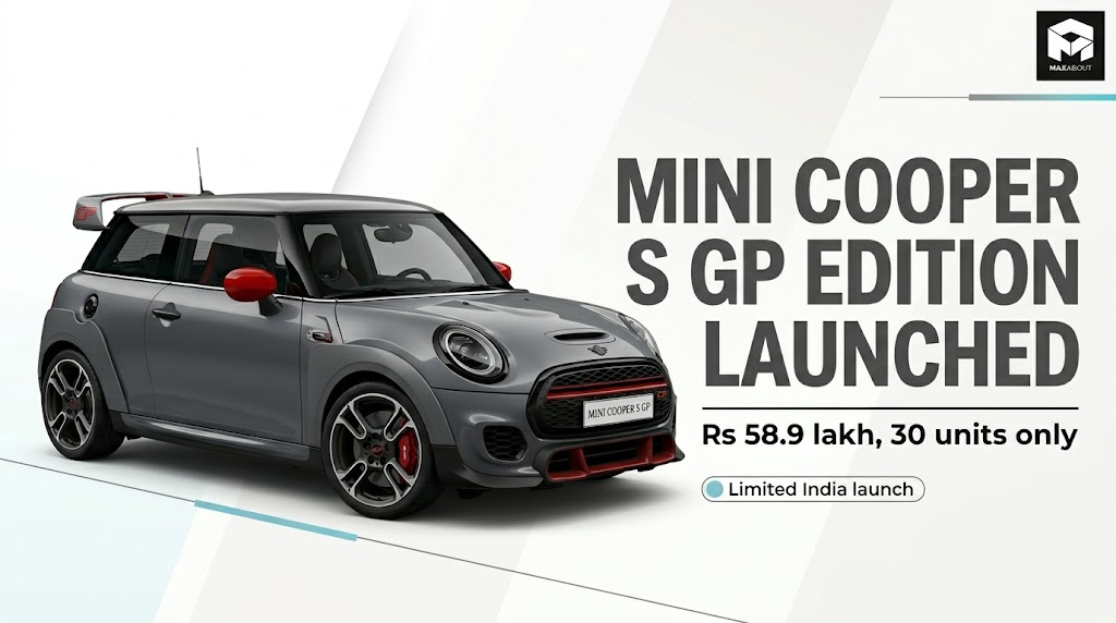 Mini Cooper S GP Inspired Edition Launched In India At Rs 58.9 Lakh, Limited To 30 Units