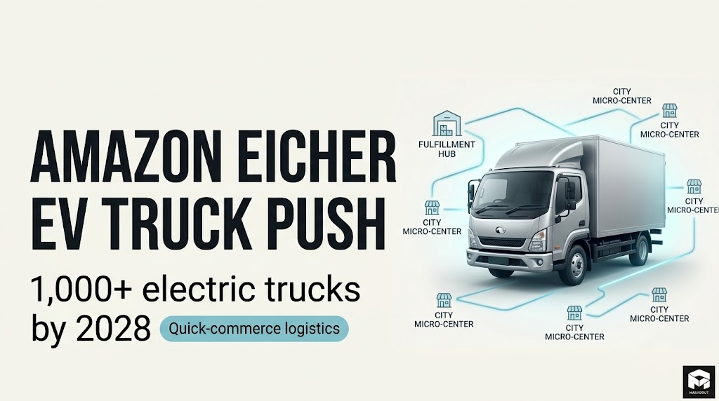 Amazon Eicher Electric Trucks: 1,000 Pro-X EVs Planned For Quick Commerce By 2028