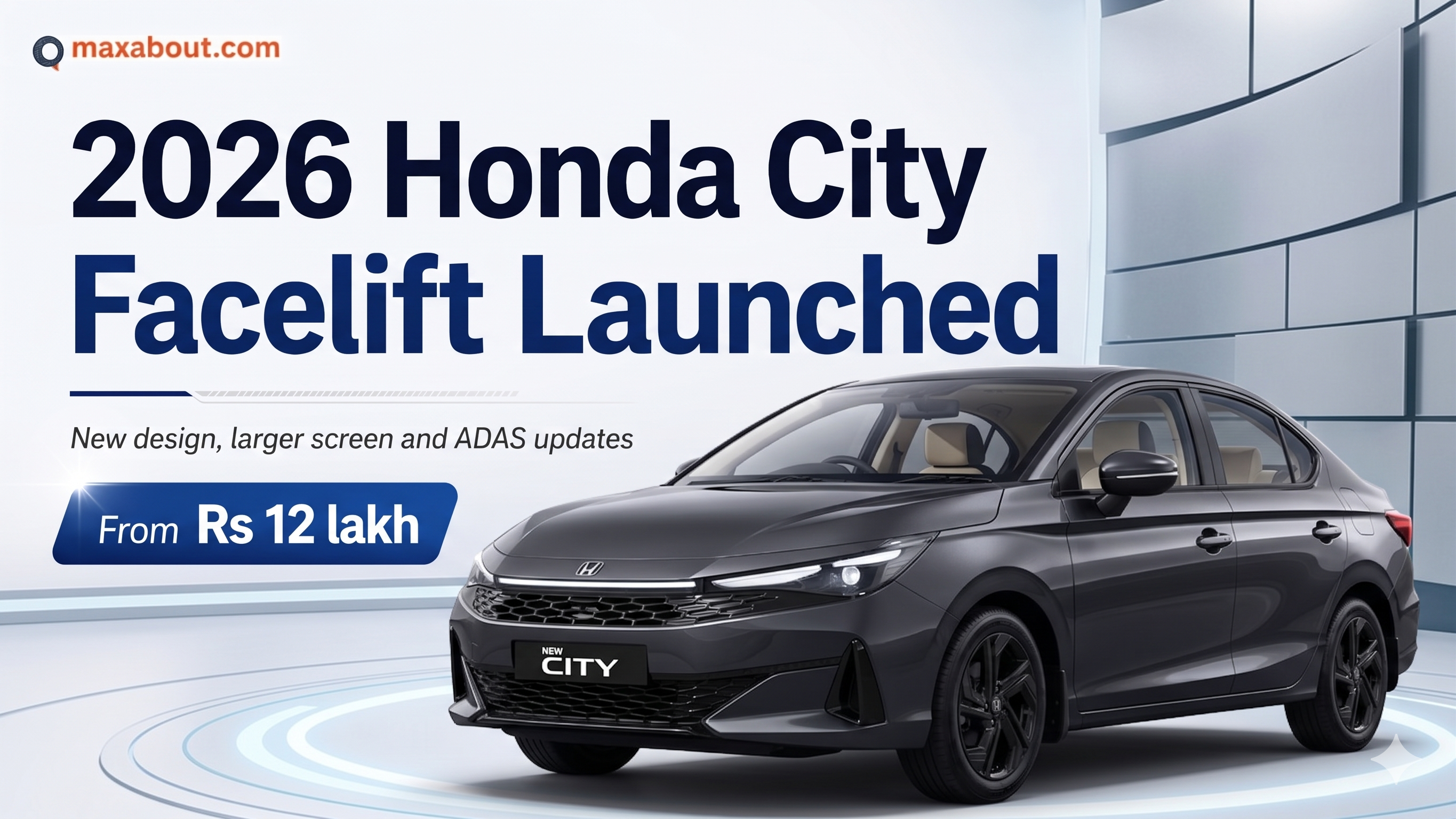 2026 Honda City Facelift Launched In India At Rs 12 Lakh