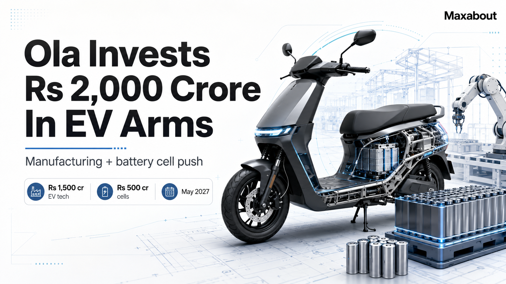 Ola Electric Invests ₹2000 Crore in EV and Cell Tech