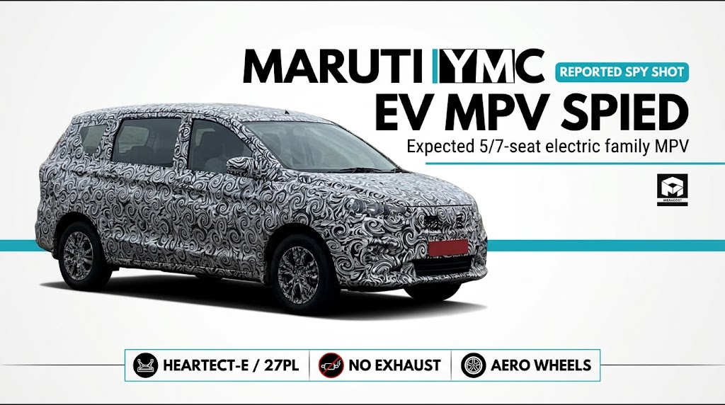 Maruti Suzuki YMC Electric MPV Spotted Testing in India
