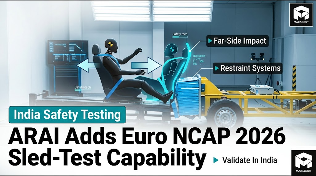 ARAI Upgrades Safety Tech: Euro NCAP 2026 Far-Side Sled Test Capability Explained