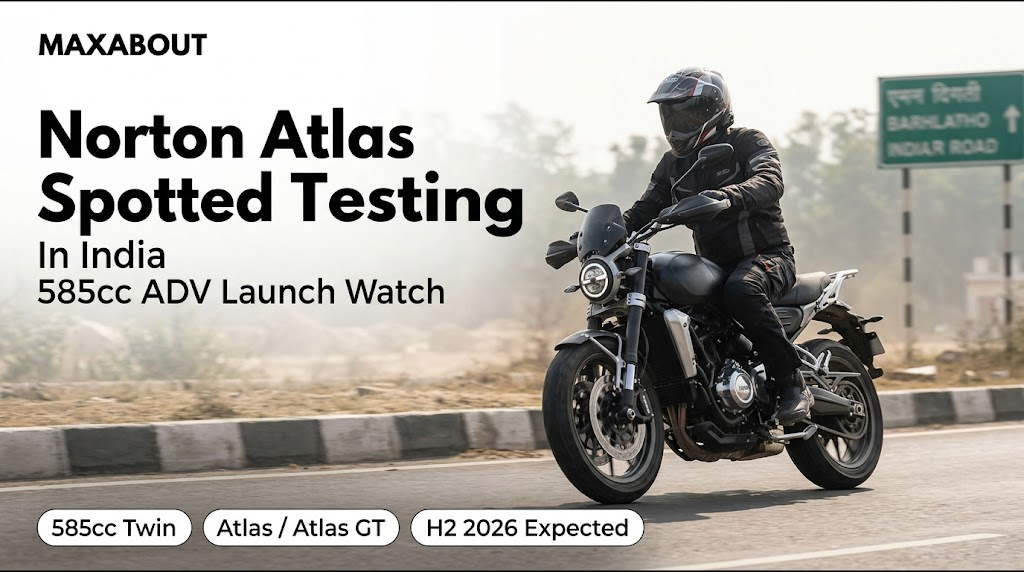 Made in India Norton Atlas Spied: TVS to Manufacture 585cc ADV at Hosur Plant