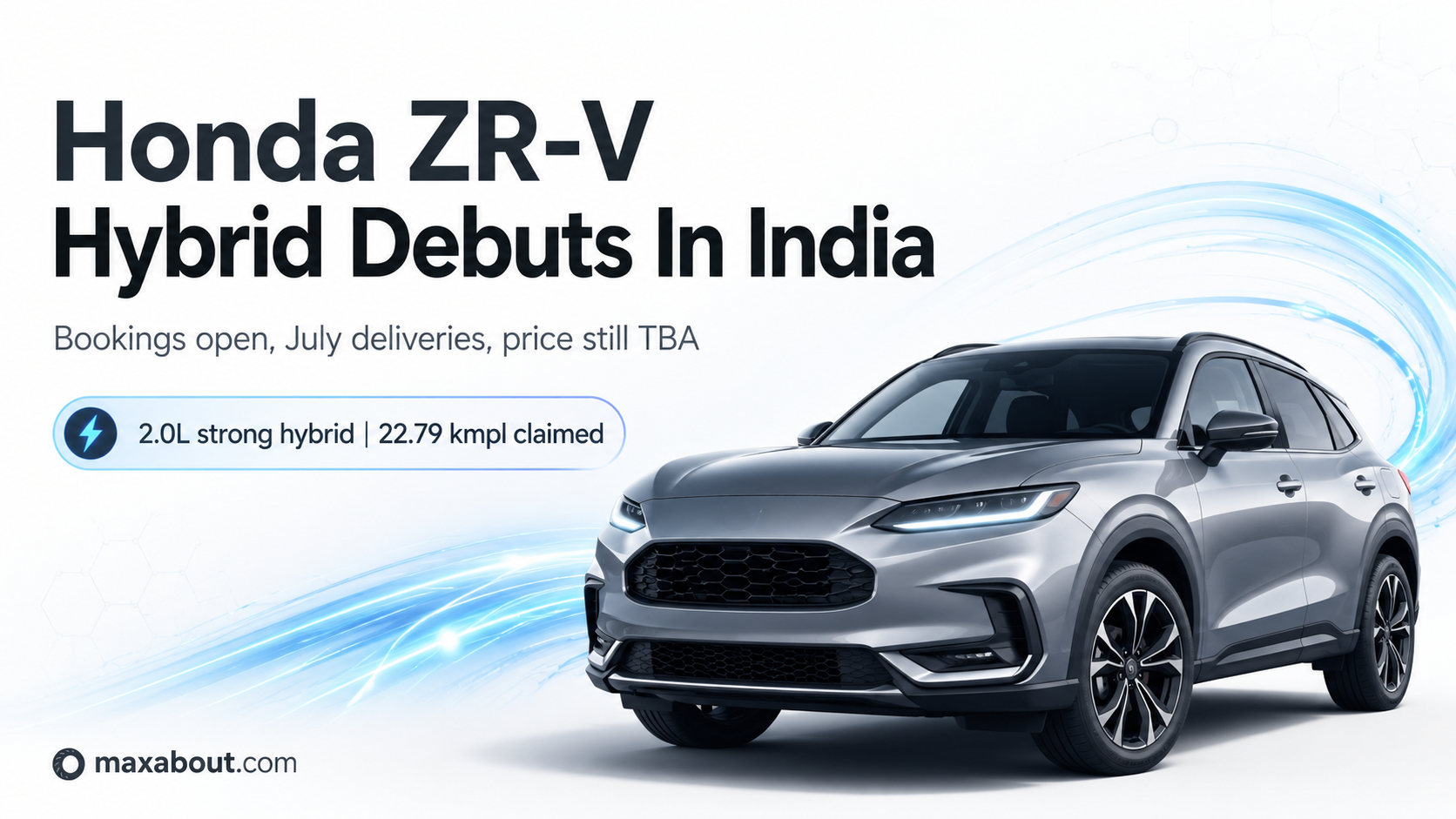 Honda ZR-V Hybrid Debuts In India; Bookings Open