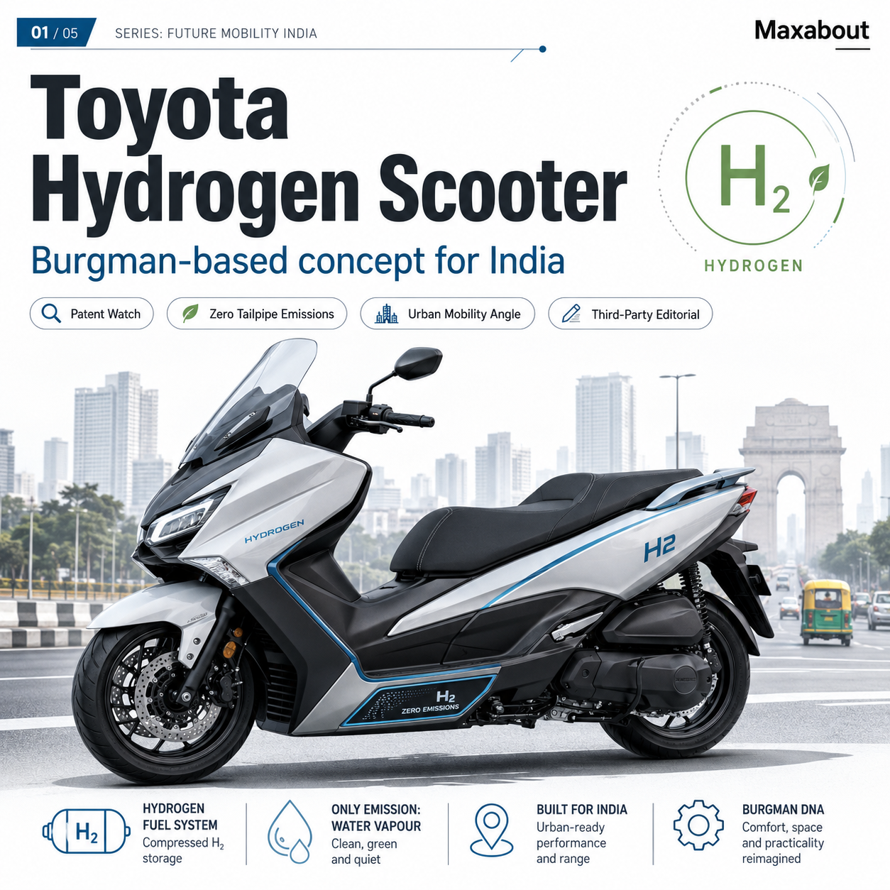 toyota-patents-hydrogen-scooter-based-on-suzuki-burgman-for-india