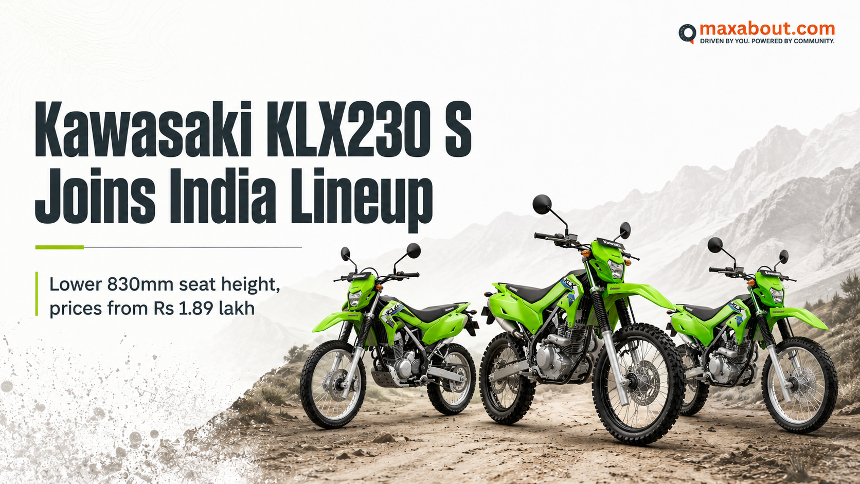 2027 Kawasaki KLX230 Launched at ₹2.19 Lakh: Check Price, Variants & Specs