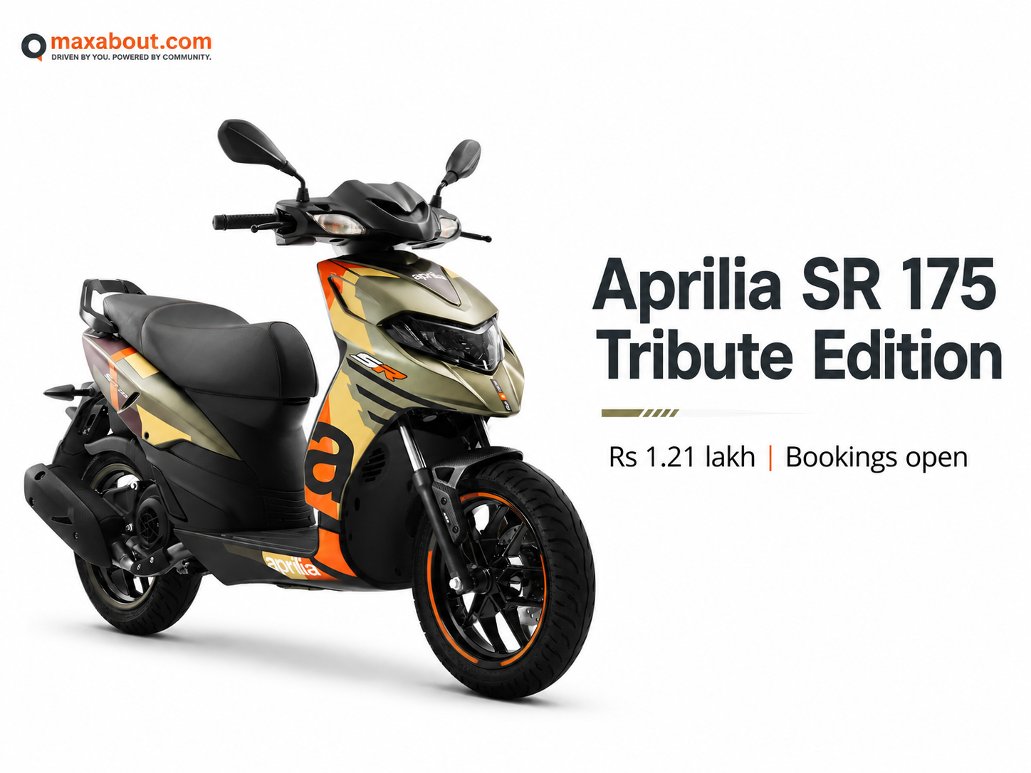 Aprilia SR 175 Tribute Edition Launched At Rs 1.21 Lakh