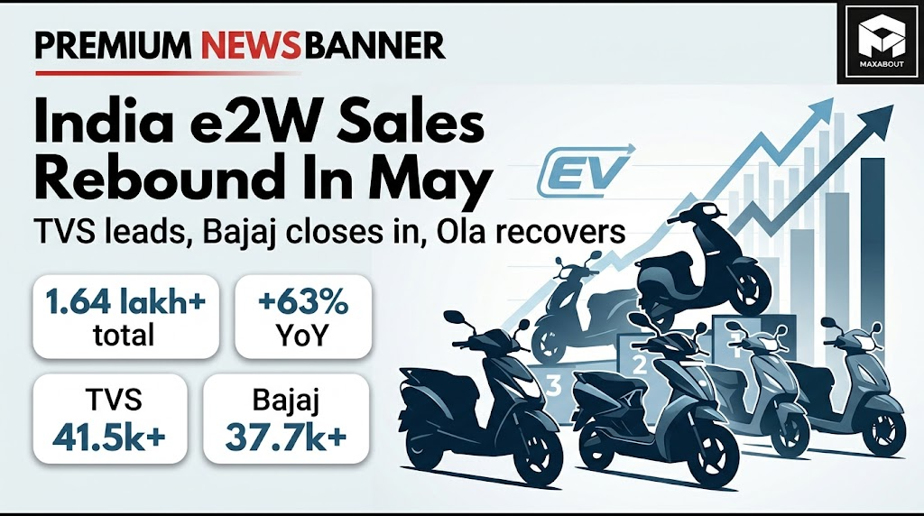 EV Two-Wheeler Sales May: Ola Electric Registrations Jump 22% as Market Rebounds