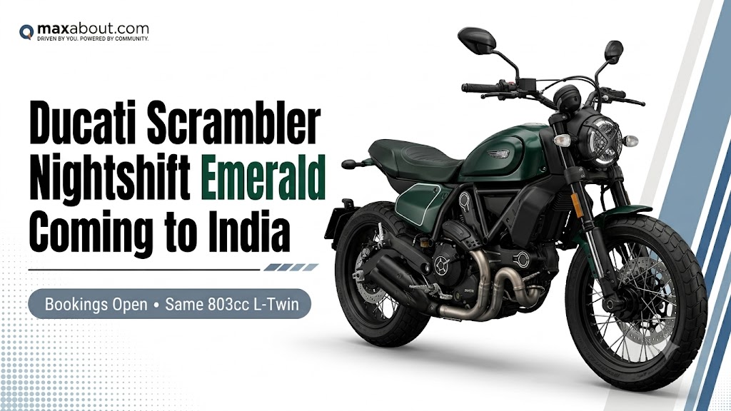 Ducati Scrambler Nightshift Emerald Green Bookings Open in India