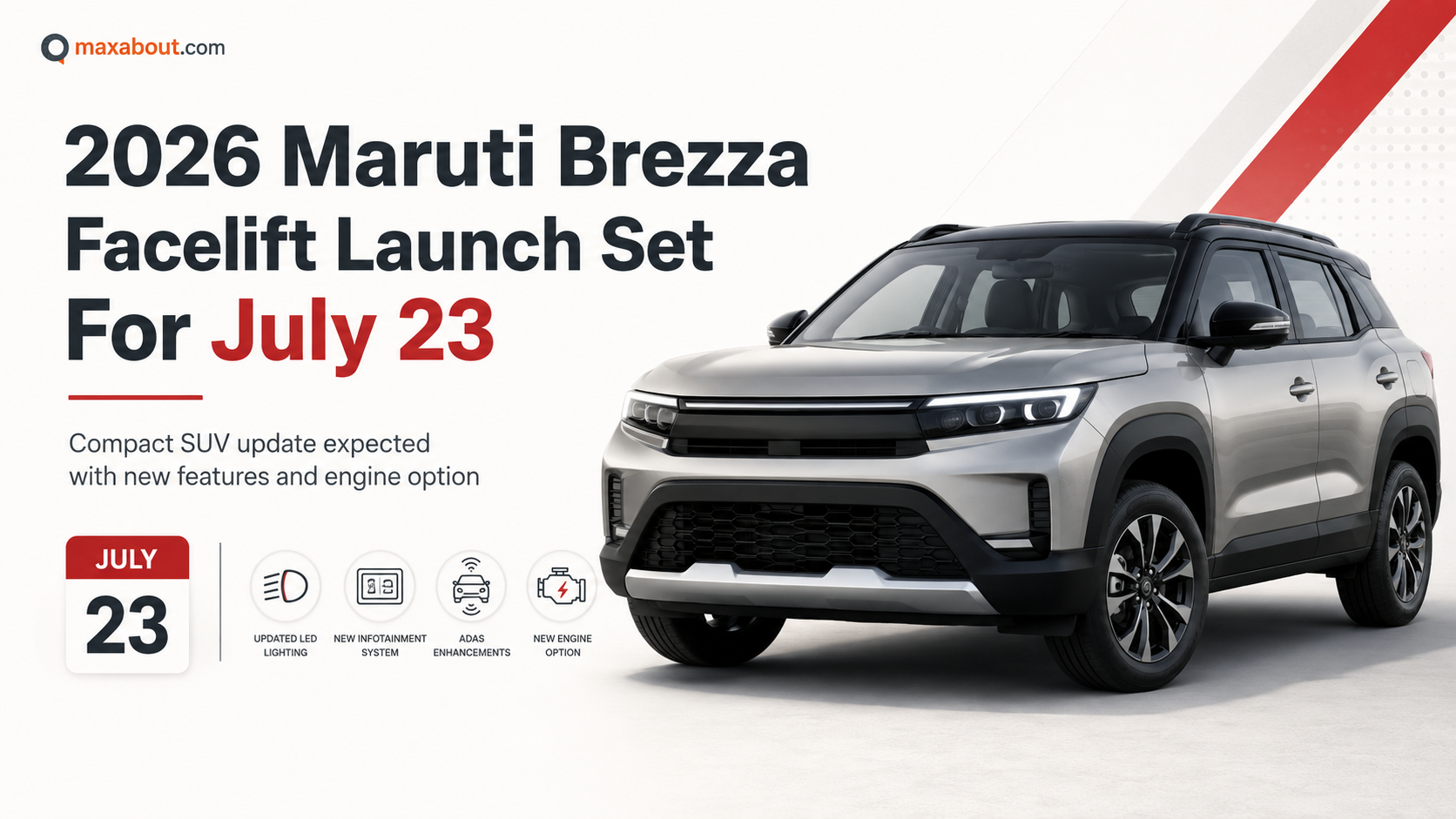 2026 Maruti Brezza Facelift Launch Date Set For July 23