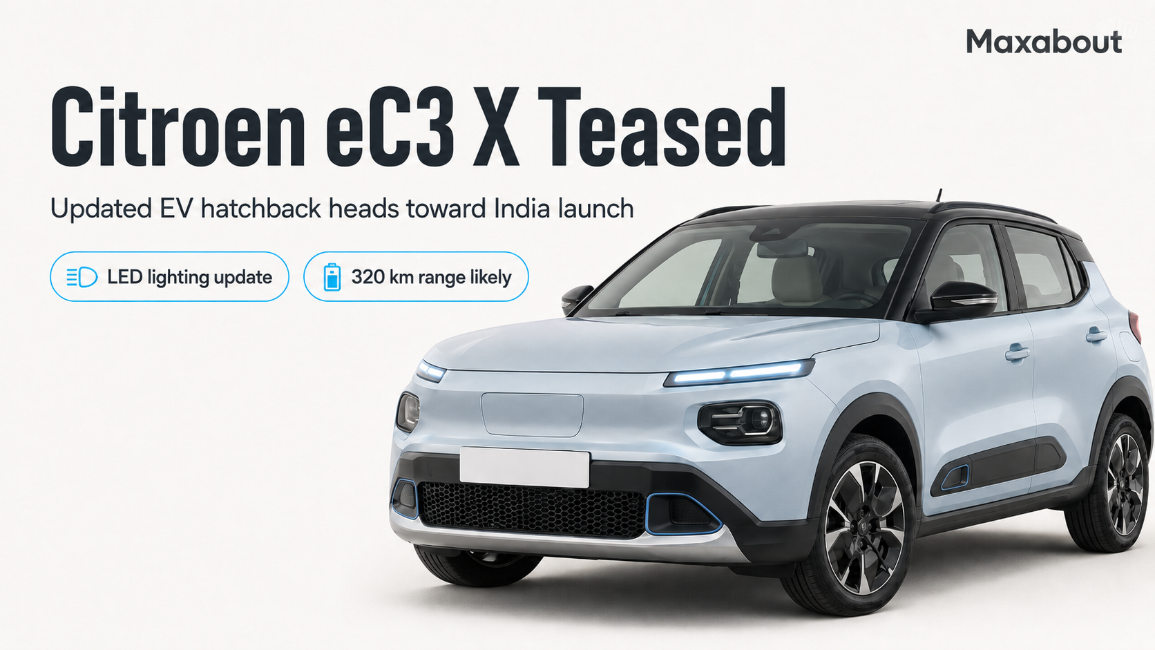 Citroen eC3 X Teased Before India Launch: What the Updated EV Could Get