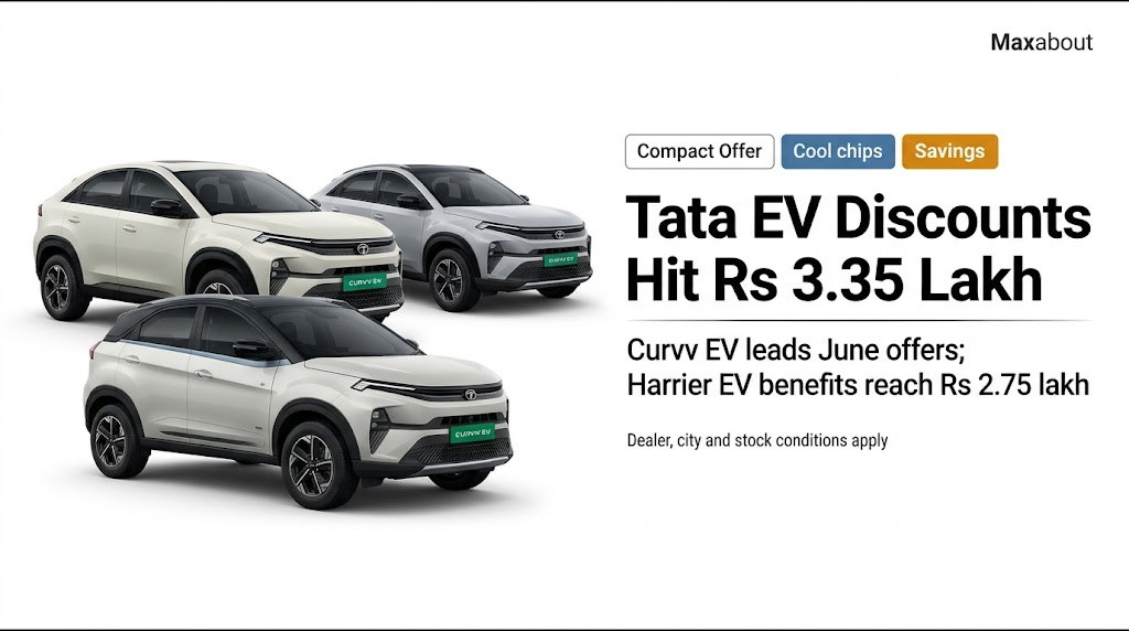 Tata EV Discounts June 2026: Curvv EV Benefits Reach Rs 3.35 Lakh