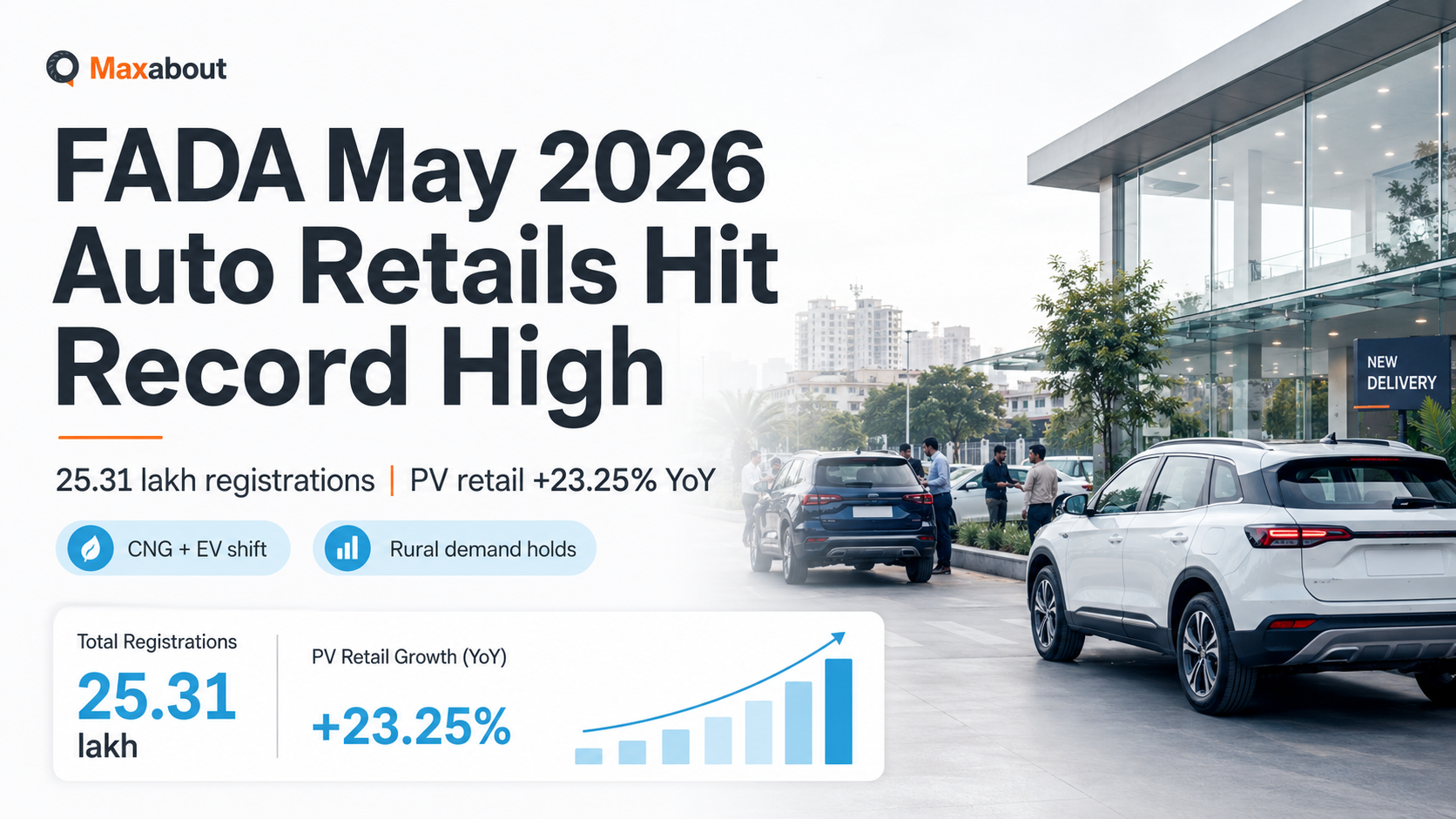FADA May 2026 Auto Retail Sales Hit Record May High