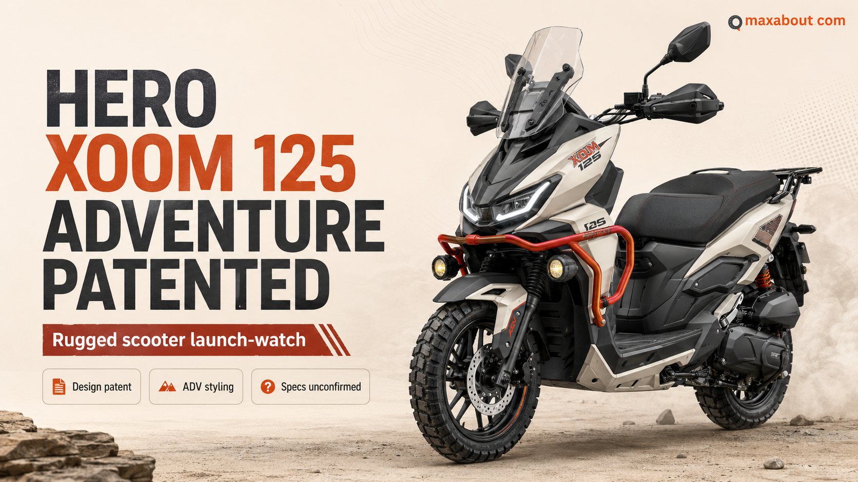 Hero Xoom 125 Adventure Design Patented: Expected Price, Launch Timeline & Features