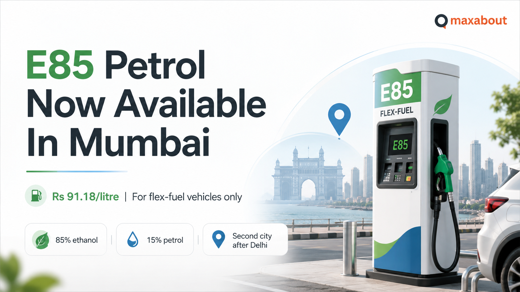 Mumbai Gets E85 Petrol at ₹91.18/Litre: List of Compatible Flex-Fuel Cars and Bikes