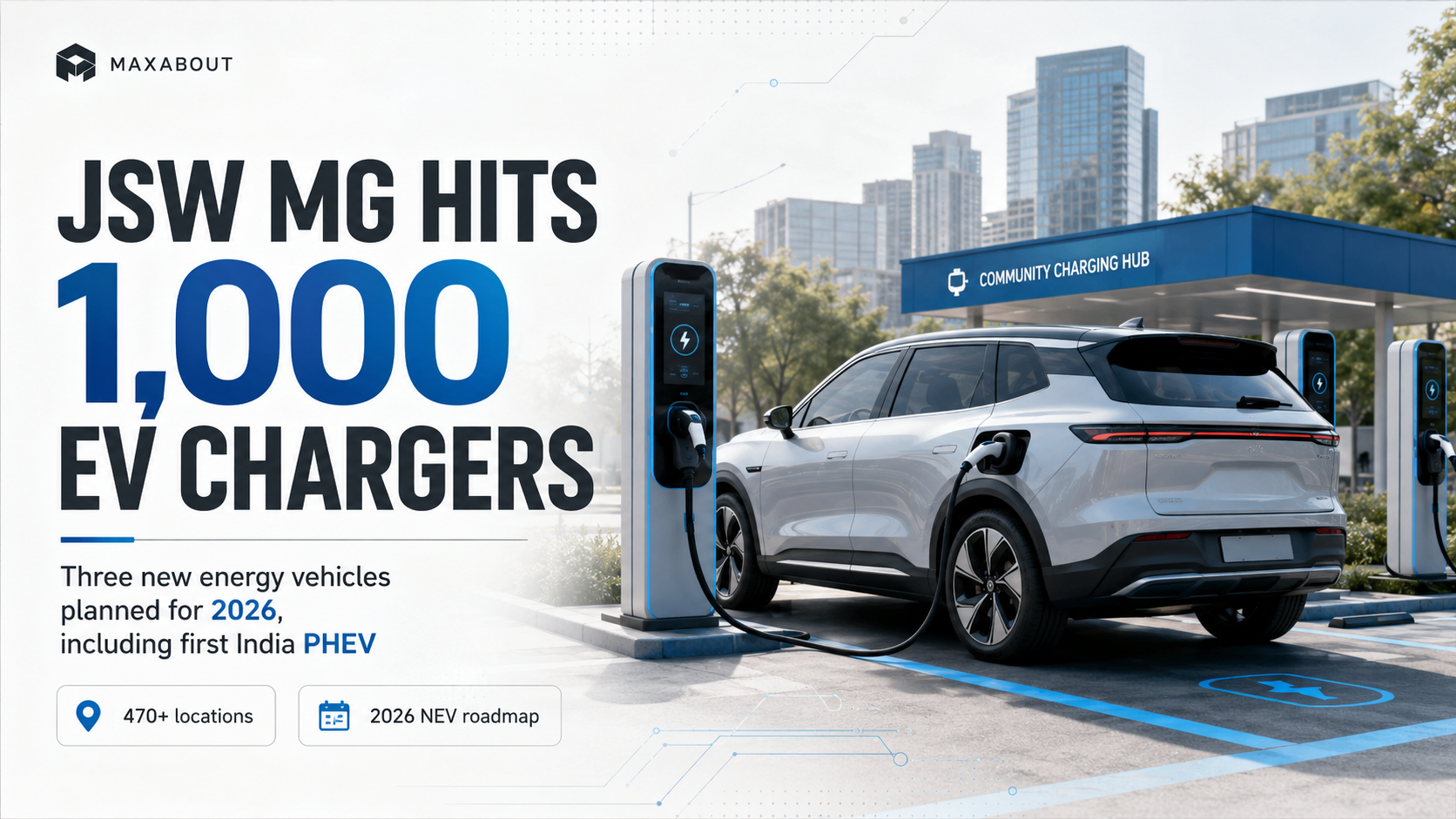 JSW MG Hits 1,000 EV Chargers, 3 New Energy Vehicles Coming In 2026