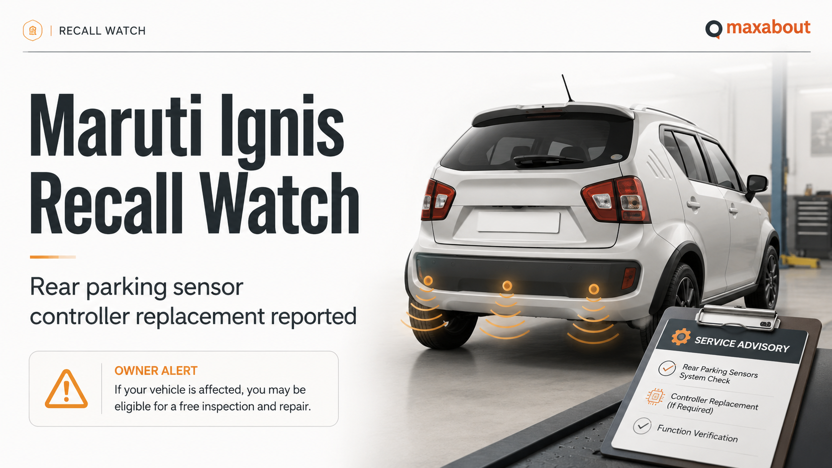 Maruti Ignis Recall Explained: Faulty Controller Assembly Causes Reverse Sensor Glitch