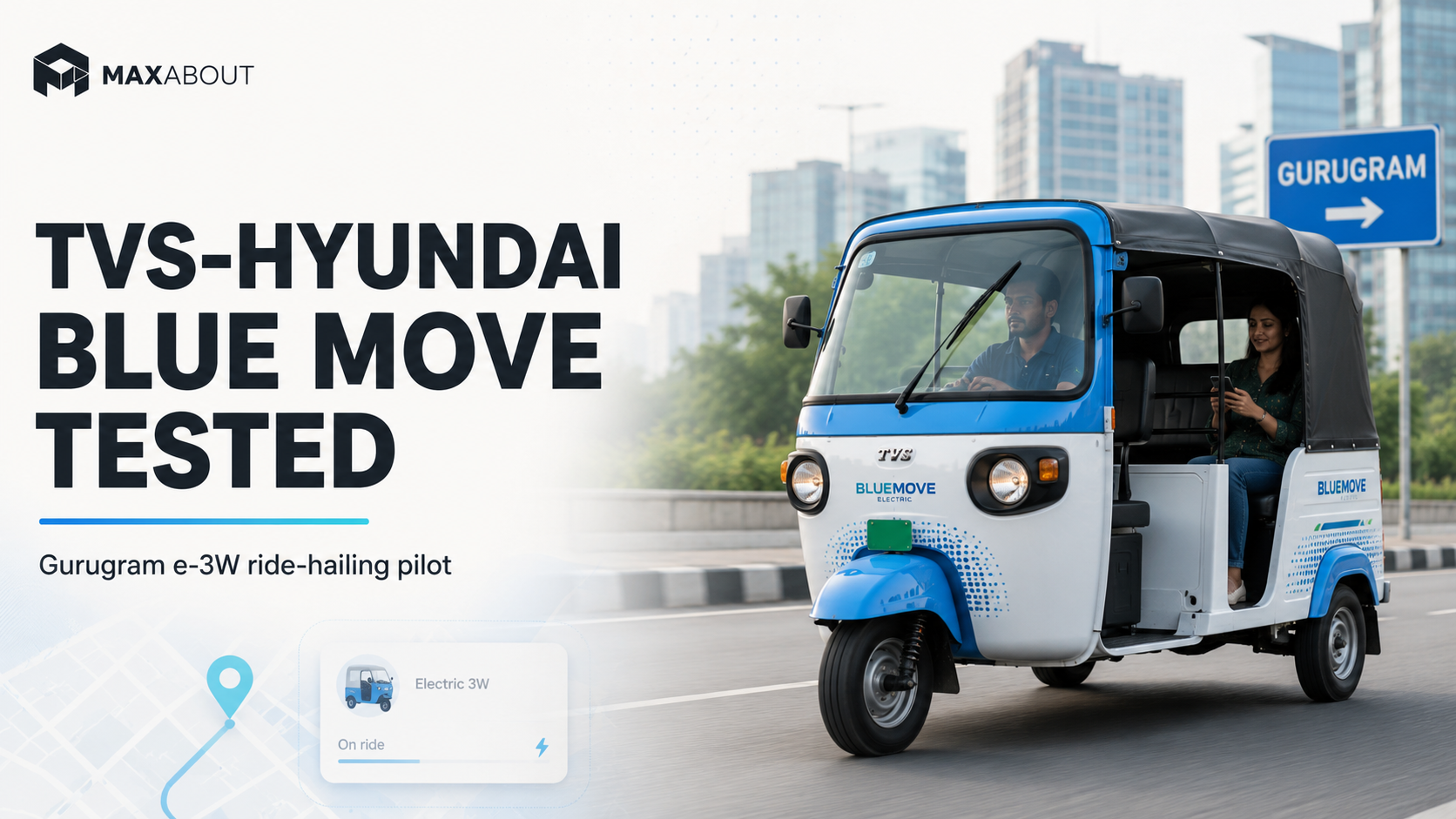 TVS and Hyundai Launch Electric Three-Wheeler Ride-Hailing Service Pilot in India