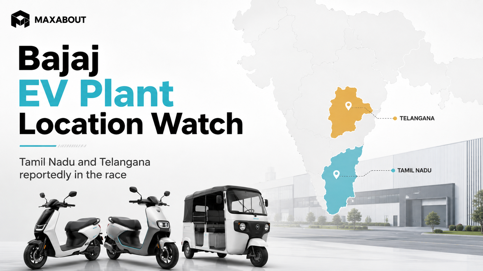Bajaj Auto New Plant: Company Weighs Tamil Nadu and Telangana for EV Manufacturing Base