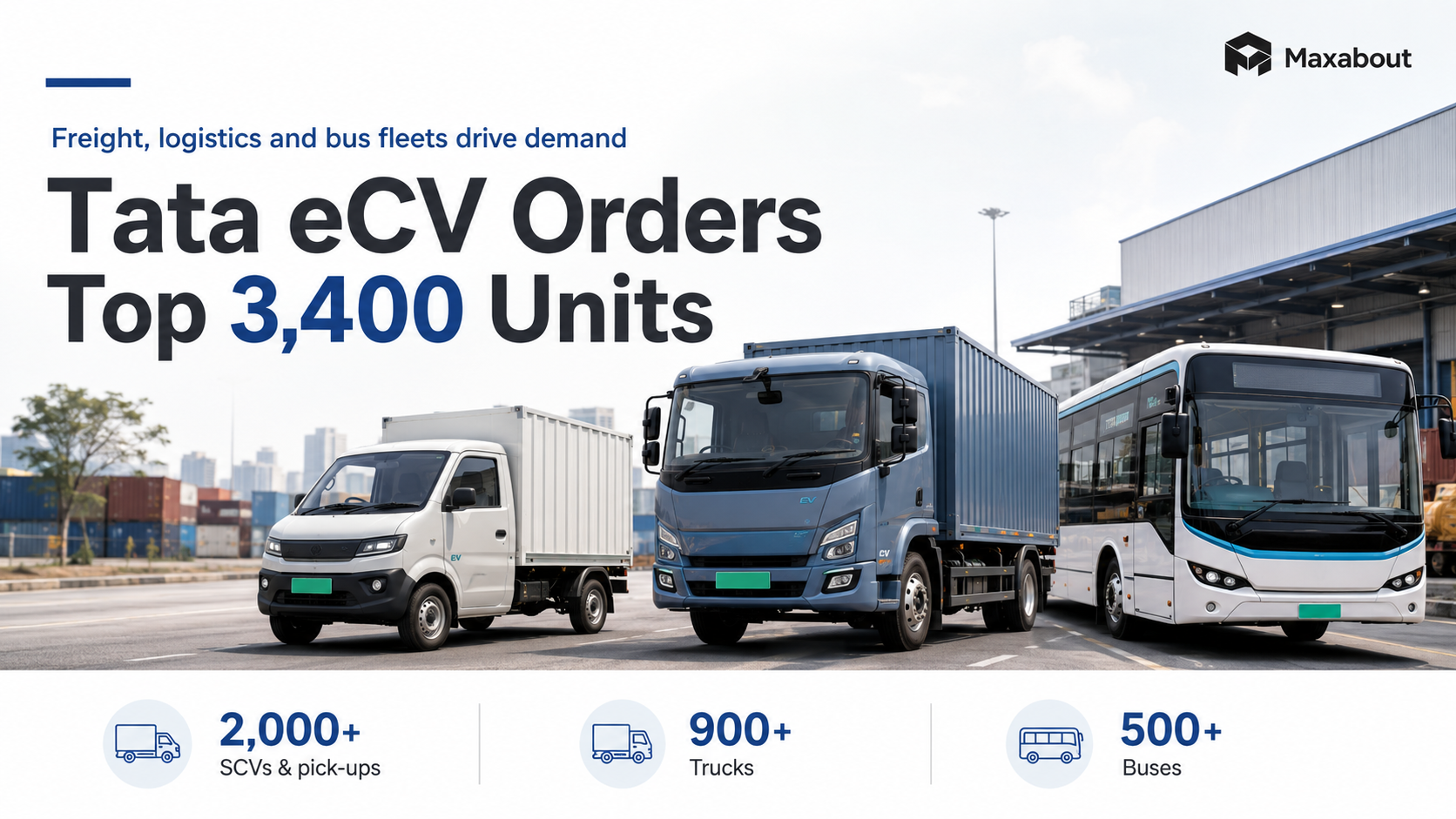 Tata eCV Orders Cross 3,400 Units as Fleet EV Adoption Scales Up