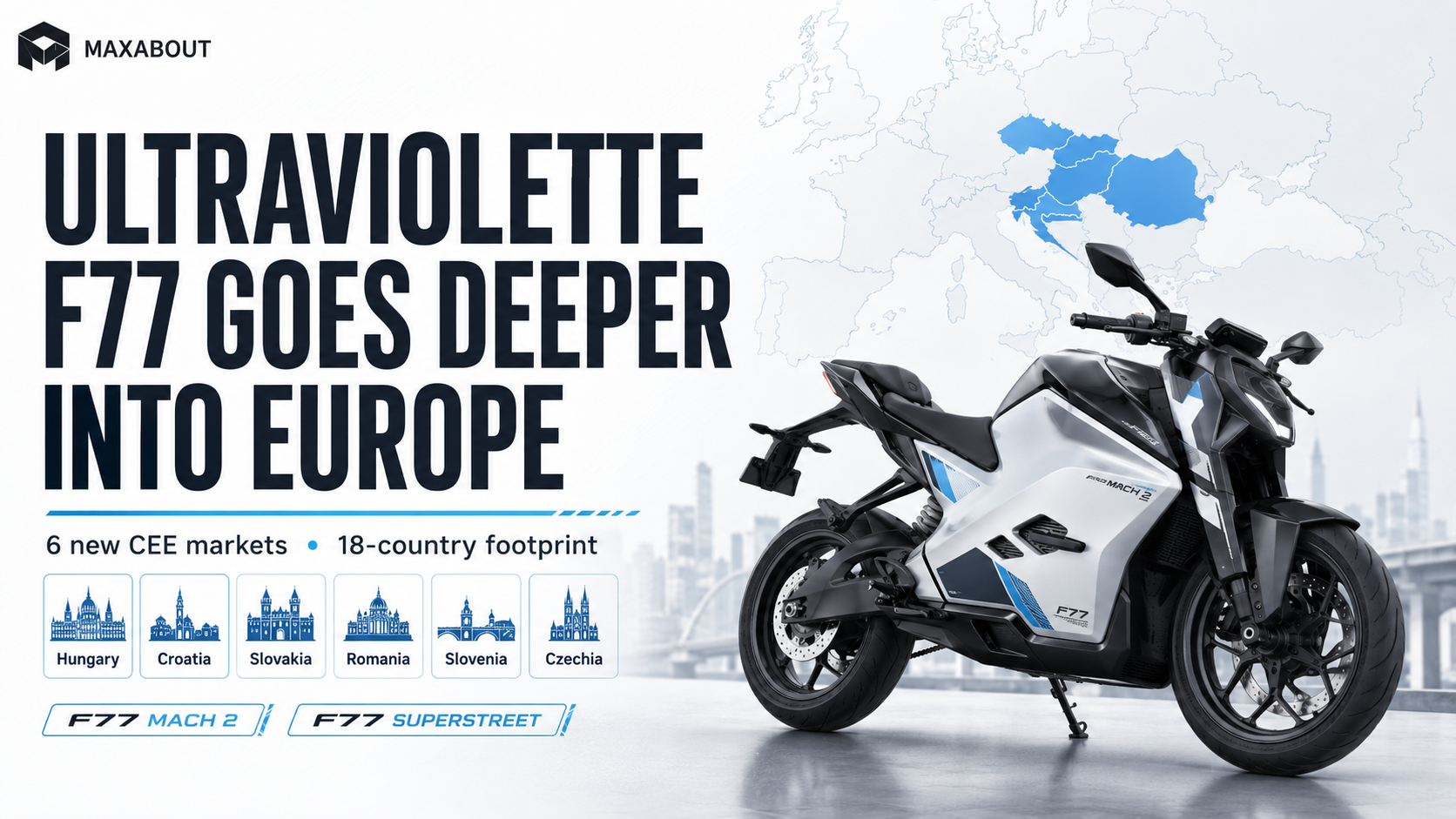 Ultraviolette F77 Expands To 6 More European Markets
