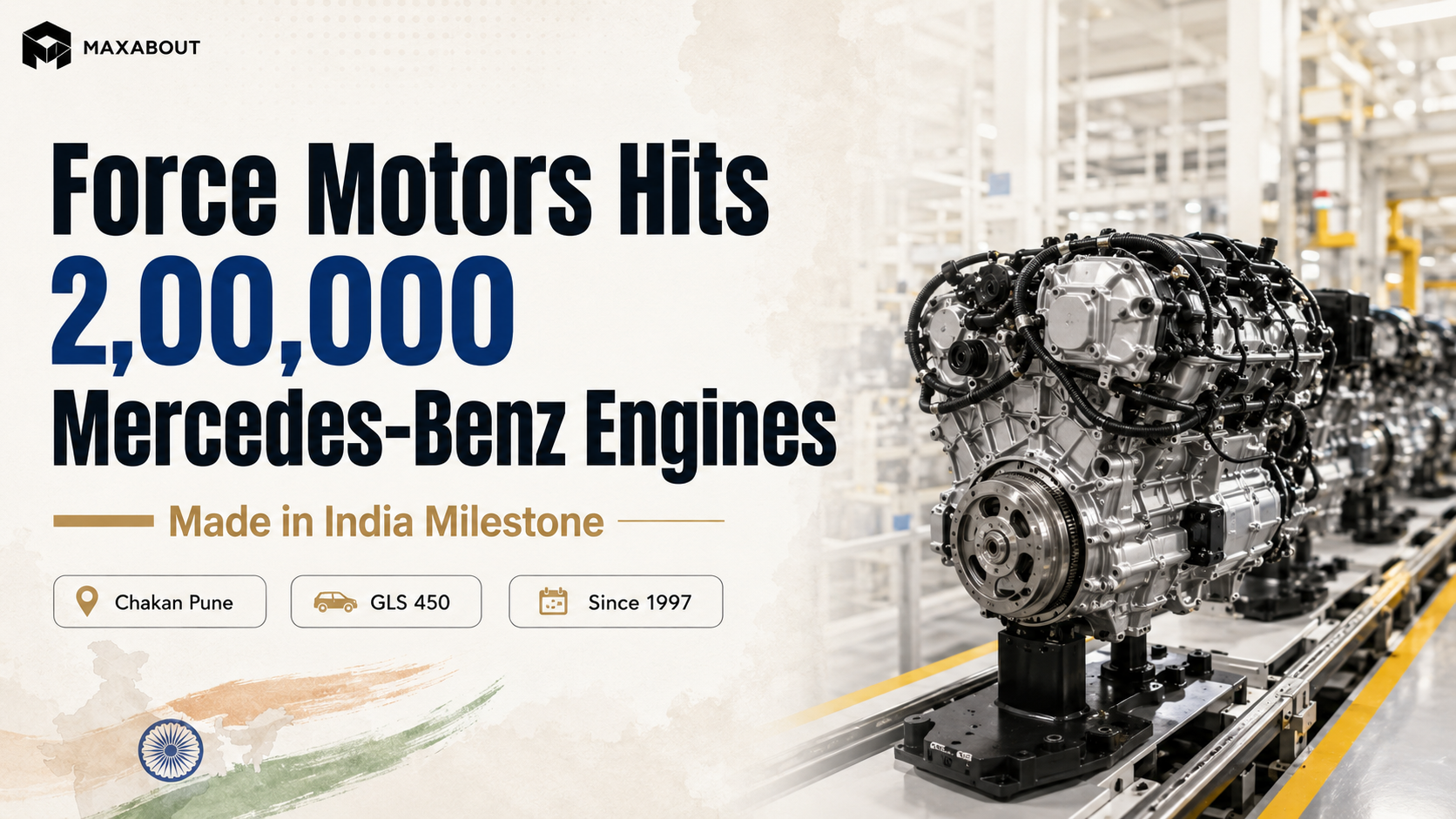 Force Motors Builds 200,000th Mercedes-Benz Engine in India