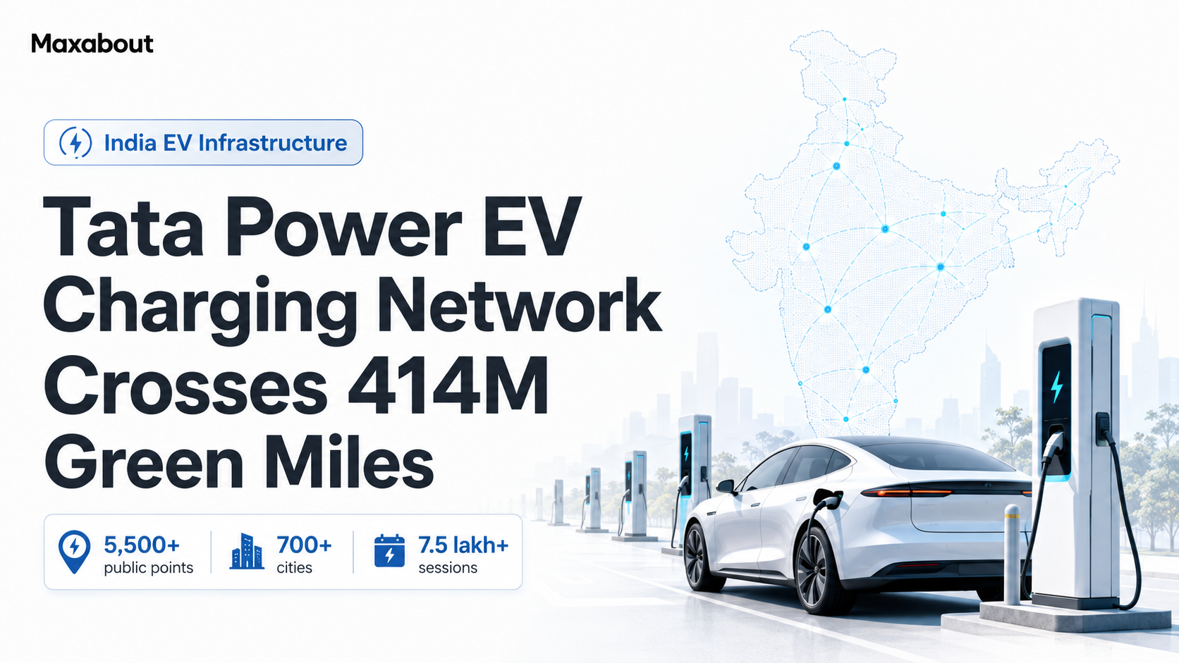 Tata Power EV Charging Network Crosses 414 Million Green Miles in India
