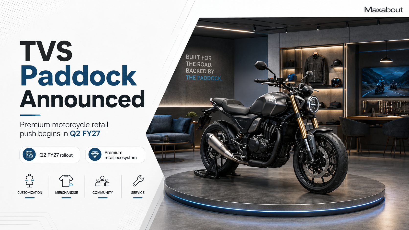 TVS Paddock Premium Retail Channel Announced for Q2 FY27 Launch